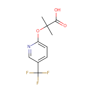 2-甲基-2-[(5-三氟甲基吡啶-2-基)氧基]丙酸,2-Methyl-2-[(5-trifluoromethylpyridin-2-yl)oxy]propionic acid