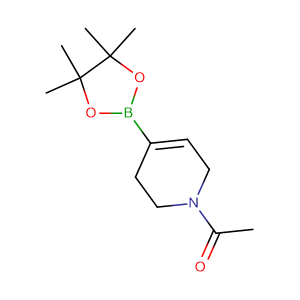 1-乙酰基-5,6-二氢-2H-吡啶-4-硼酸频哪醇酯,1-(4-(4,4,5,5-Tetramethyl-1,3,2-dioxaborolan-2-yl)-5,6-dihydropyridin-1(2h)-yl)ethanone