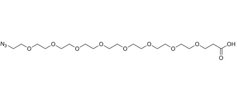 Azido-PEG8-acid，N3-PEG8-COOH，叠氮-八聚乙二醇-丙酸,Azido-PEG8-acid