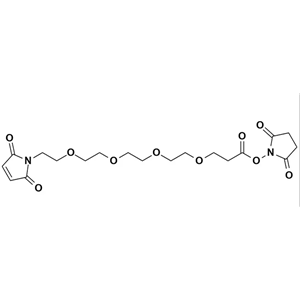 Mal-PEG4-NHS ester，马来酰亚胺-四聚乙二醇-丙烯酸琥珀酰亚胺酯