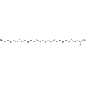 Azido-PEG8-acid，N3-PEG8-COOH，叠氮-八聚乙二醇-丙酸
