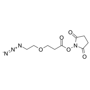 Azido-PEG1-NHS ester,N3-PEG1-NHS ester,叠氮-聚乙二醇-琥珀酰亚胺酯