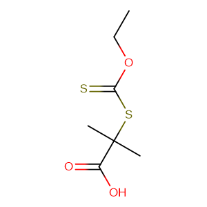 2-((乙氧基硫代甲酰基)硫代)-2-甲基丙酸,2-((ethoxycarbonothioyl)thio)-2-methylpropanoic acid