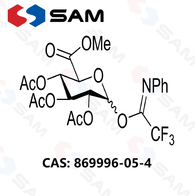 1-(2,2,2-三氟-N-苯基亞胺酯)-2,3,4-三-O-乙?；?D-葡萄糖醛酸甲酯,1-(2,2,2-Trifluoro-N-phenylethanimidate)-D-glucopyranuronic Acid methyl ester 2,3,4-Triacetate