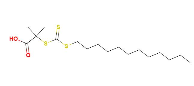 2-[十二烷硫基(硫代羰基)硫基]-2-甲基丙酸,2-dodecylsulfanylcarbothioylsulfanyl-2-methylpropanoic acid