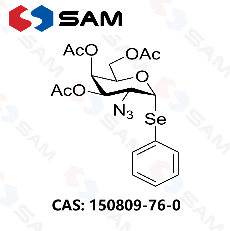 苯基硒基-2-叠氮基-3,4,6-三-O-乙酰基-α-D-吡喃半乳糖苷,Phenyl seleno-2-azido-3,4,6-tri-O-acetyl-α-D-galactopyranoside
