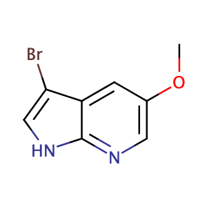 3-溴-5-甲氧基-1H-吡咯并[2,3-b]吡啶,3-Bromo-5-methoxy-1H-pyrrolo[2,3-b]pyridine