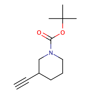 3-乙炔基哌啶-1-甲酸叔丁酯,1-Piperidinecarboxylic acid, 3-ethynyl-, 1,1-dimethylethyl ester