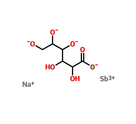 三价葡酸锑钠,sodium [D-gluconato(4-)]antimonate(1-)