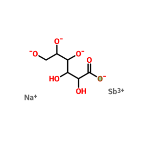 三价葡酸锑钠,sodium [D-gluconato(4-)]antimonate(1-)