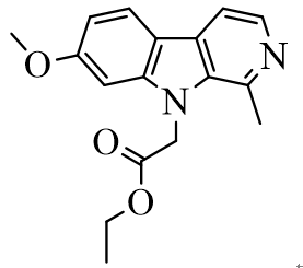 ethyl 2-(7-methoxy-1-methyl-9H-pyrido[3,4-b]indol-9-yl)acetate,ethyl 2-(7-methoxy-1-methyl-9H-pyrido[3,4-b]indol-9-yl)acetate