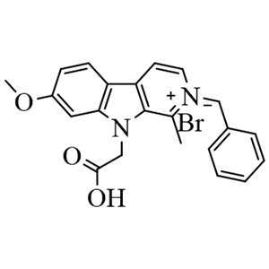 2-benzyl-9-(carboxymethyl)-7-methoxy-1-methyl-9H-pyrido[3,4-b]indol-2-ium