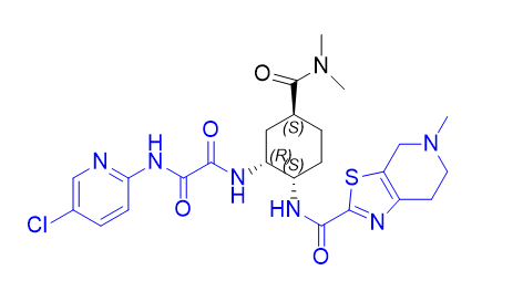 依度沙班杂质K,N-((1S,2R,4S)-4-(dimethylcarbamoyl)cyclohexane-1,2-diyl)-N’-(2-(5-chloropyridin-2-yl ) oxalamide )-5-methyl-4,5,6,7-tetrahydrothiazolo[5,4-c]pyridine-2-carboxamide