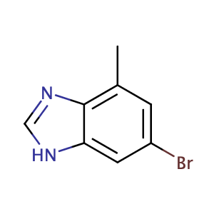 6-溴-4-甲基-1H-苯并咪唑,6-BROMO-4-METHYL-1H-BENZOIMIDAZOLE