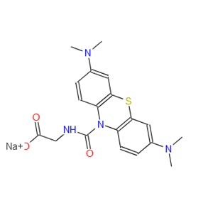 10-(羧甲基氨基羰基)-3,7-双(二甲氨基)吩噻嗪钠盐