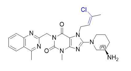 利格列汀雜質(zhì)09,(R,E)-8-(3-aminopiperidin-1-yl)-7-(3-chlorobut-2-en-1-yl)-3-methyl-1-((4-methylquinazolin-2-yl)methyl)-3,7-dihydro-1H-purine-2,6-dione