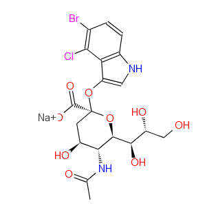 5-溴-4-氯-3-吲哚-α-D-N-乙酰神经氨酸钠盐,5-Bromo-4-chloro-3-indolyl -α-D-N-acetylneuraminic acid sodium salt