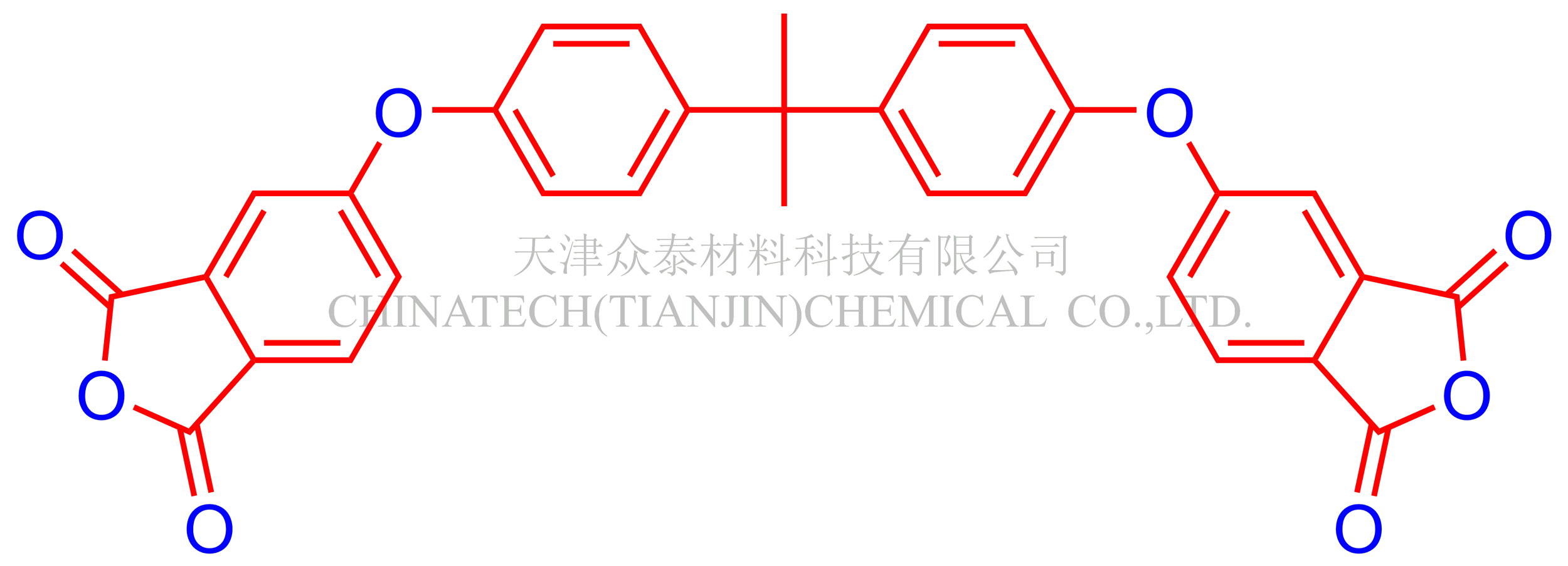 双酚A型二醚二酐(BPADA),2,2-Bis[4-(3,4-dicarboxyphenoxy) phenyl]propanedianhydride