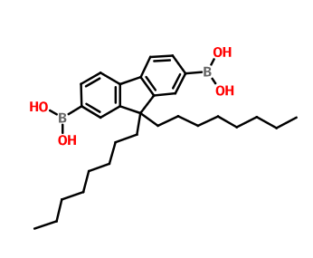9,9-二辛基芴-2,7-二硼酸,9,9-dioctyl-9H-fluorene-2,7-diyldiboronic acid