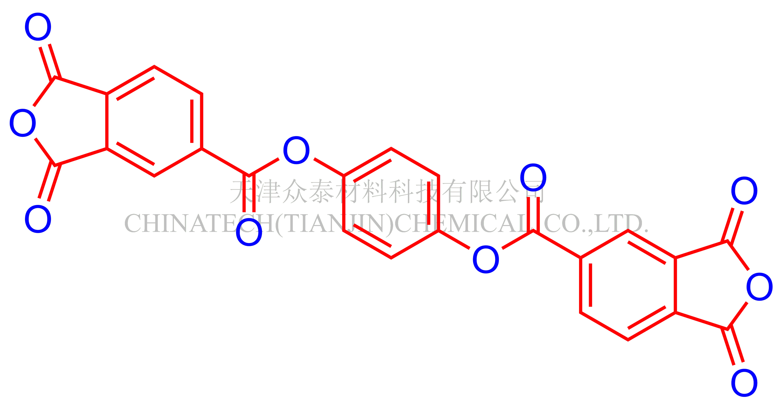 對(duì)-亞苯基-雙苯偏三酸酯二酐(TAHQ),1,4-Phenylene Bis(1,3-dioxo-1,3-dihydroisobenzof uran-5-carboxylate)(TAHQ)