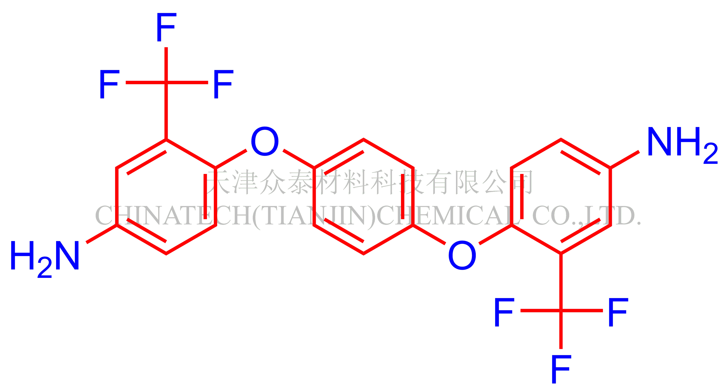 1,4-双(4-氨基-2-三氟甲基苯氧基)苯(6FAPB),1,4-Bis(4-amino-2-trifluoromethylphenoxy)benzene (6FAPB)