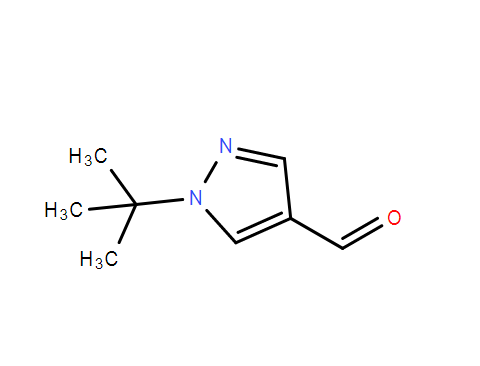 1-叔丁基吡唑-4-甲醛,1-tert-butyl-1H-pyrazole-4-carbaldehyde
