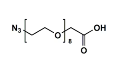 Azido-PEG8-CH2CO2H，叠氮-八聚乙二醇-乙酸,N3-PEG8-CH2CO2H