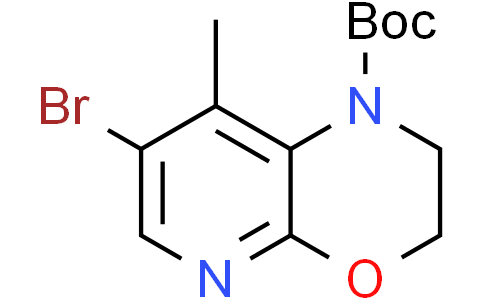 tert-butyl 7-bromo-8-methyl-2,3-dihydro-1H-pyrido[2,3-b][1,4]oxazine-1-carboxylate