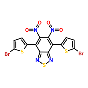 4,7-双(5-溴噻吩-2-基)-5,6-二硝基-2,1,3-苯并噻二唑,4,7-bis(5-bromothiophen-2-yl)-5,6-dinitro-2,1,3-benzothiadiazole