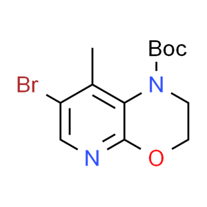 tert-butyl 7-bromo-8-methyl-2,3-dihydro-1H-pyrido[2,3-b][1,4]oxazine-1-carboxylate