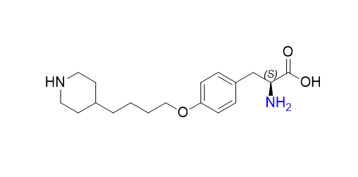 替罗非班杂质09,(S)-2-amino-3-(4-(4-(piperidin-4-yl)butoxy)phenyl)propanoic acid