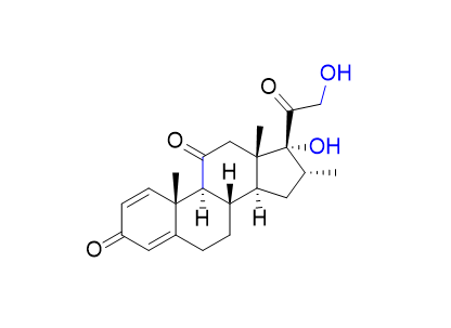 糠酸莫米松杂质26,(8S,9S,10R,13S,14S,16R,17R)-17-hydroxy-17-(2-hydroxyacetyl)-10,13,16-trimethyl-7,8,9,10,12,13,14,15,16,17-decahydro-3H-cyclopenta[a]phenanthrene-3,11(6H)-dione