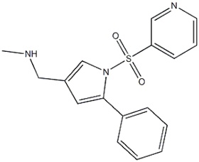 N-methyl-1-(5-phenyl-1-(pyridin-3-ylsulfonyl)-1H-pyrrol-3-yl)methanamine,N-methyl-1-(5-phenyl-1-(pyridin-3-ylsulfonyl)-1H-pyrrol-3-yl)methanamine