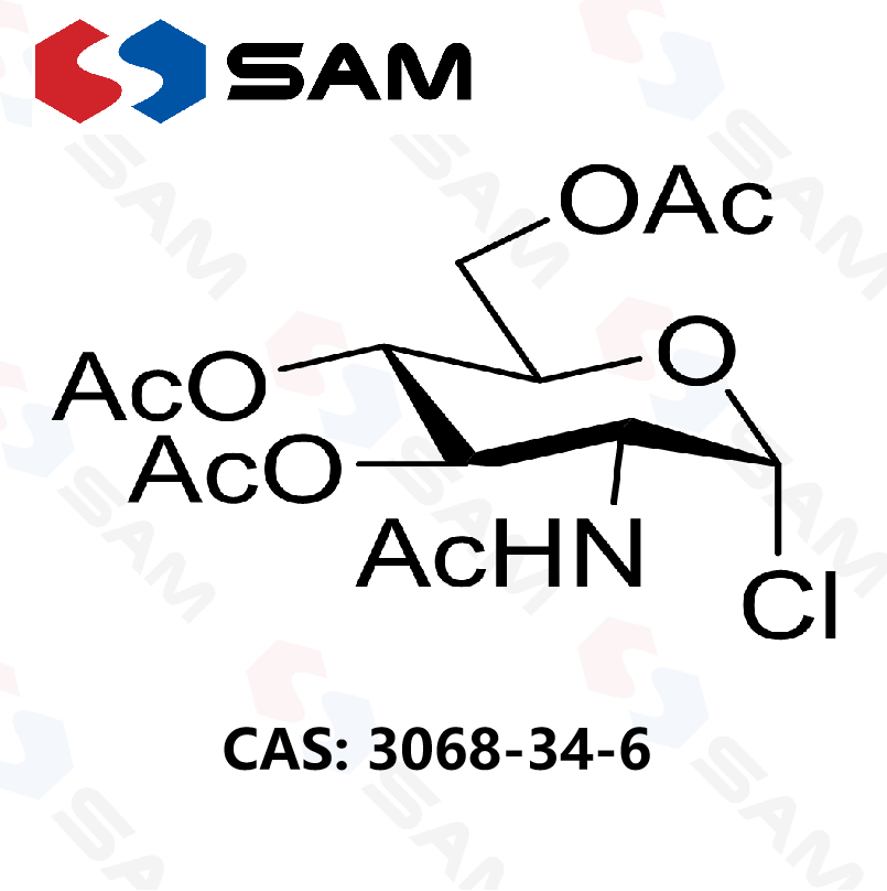 2-乙酰氨基-3,4,6-三-O-乙酰-2-脫氧-α-D-吡喃葡萄糖?；?2-Acetamido-3,4,6-tri-O-acetyl-2-deoxy-α-D-glucopyranosyl Chloride