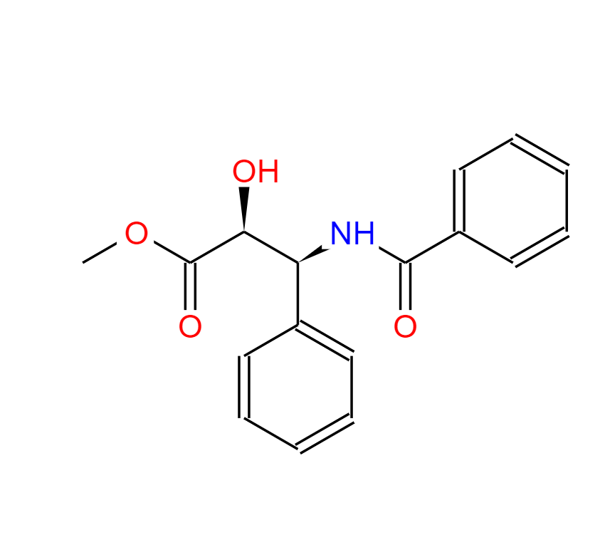 (2R,3S)-3-苯甲酰氨基-2-羟基-3-苯基丙酸甲酯,Methyl (2R,3S)-3-(benzoylamino)-2-hydroxy-3-phenylpropanoate