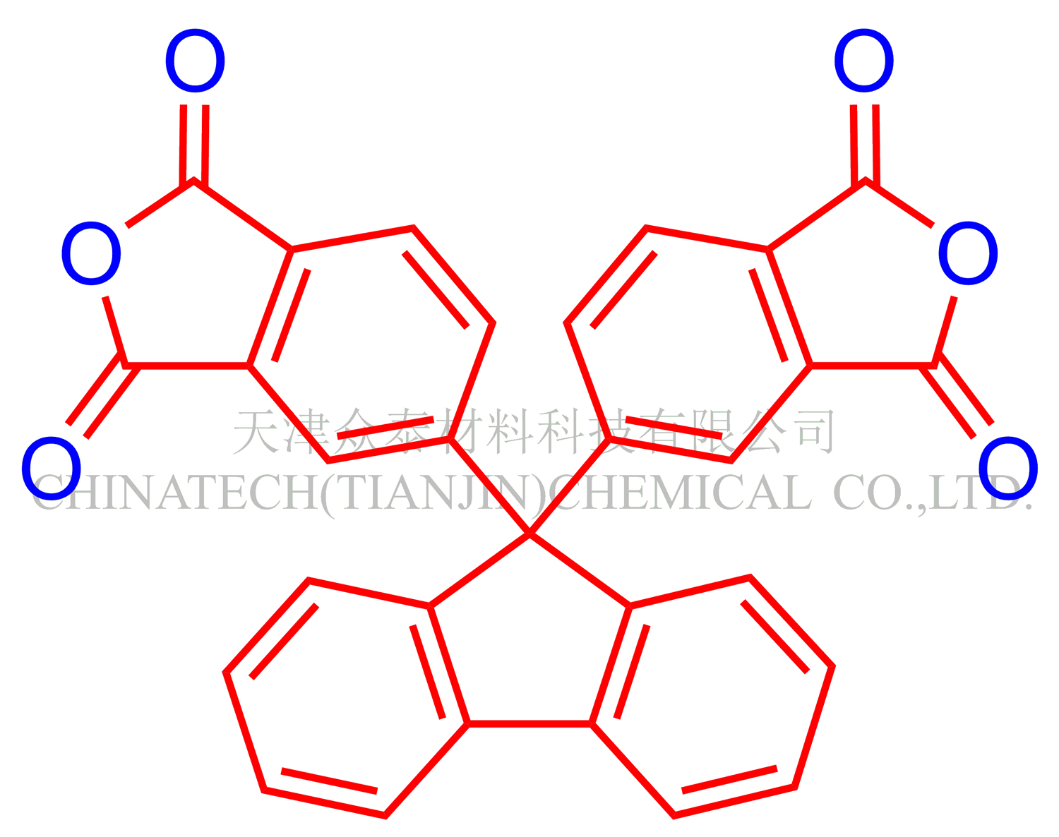 9,9-雙(3,4-二羧基苯基)芴二酸酐(BPAF),9,9-Bis(3,4-dicarboxyphenyl) fluorine Dianhydride (BPAF)