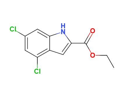 4,6-二氯吲哚-2-甲酸乙酯,Ethyl 4,6-dichloro-1H-indole-2-carboxylate