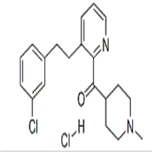 (1-甲基-4-哌啶基)[3-[2-(3-氯苯基)乙基]吡啶-2-基]甲酮盐酸盐,(1-Methyl-4-piperidinyl)[3-[2-(3-chlorophenyl)ethyl]pyridinyl]methanone hydrochloride