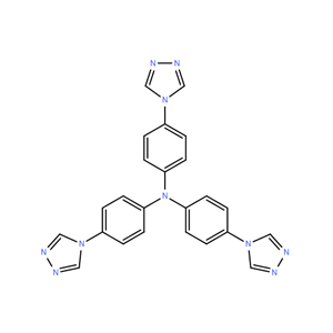 三(4-(4H-1,2,4-三唑-4-基)苯基)胺,Benzenamine, 4-(4H-1,2,4-triazol-4-yl)-N,N-bis[4-(4H-1,2,4-triazol-4-yl)phenyl]-