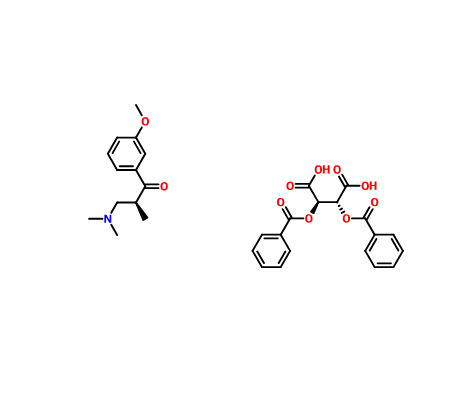 (S)-3-(二甲基氨基)-1-(3-甲氧基苯基)-2-甲基-1-丙酮 酒石酸盐,(S)-3-(dimethylamino)-1-(3-methoxyphenyl)-2-methylpropan-1-one (2R,3R)-O,O'-dibenzoyltartrate