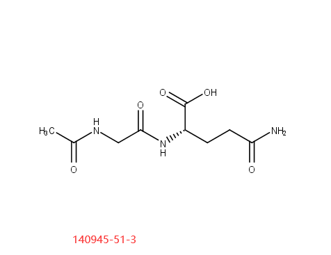 (2S)-4-carbamoyl-2-(2-acetamidoacetamido)butanoic acid