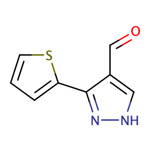 3-(噻吩-2-基)-1H-吡唑-4-甲醛,3-(thiophen-2-yl)-1H-pyrazole-4-carbaldehyde