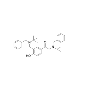 沙丁醇胺杂质29,2-(benzyl(tert-butyl)amino)-1-(3-((benzyl(tert-butyl)amino)methyl)-4-hydroxyphenyl)ethan-1-one