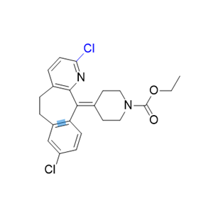 氯雷他定杂质18,ethyl 4-(2,8-dichloro-5,6-dihydro-11H-benzo[5,6]cyclohepta[1,2-b]pyridin-11-ylidene)piperidine-1-carboxylate