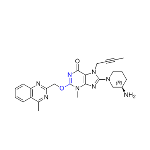 利格列汀杂质16,(R)-8-(3-aminopiperidin-1-yl)-7-(but-2-yn-1-yl)-3-methyl-2-((4-methylquinazolin-2-yl)methoxy)-3,7-dihydro-6H-purin-6-one