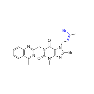 利格列汀杂质28,(Z)-8-bromo-7-(3-bromobut-2-en-1-yl)-3-methyl-1-((4-methylquinazolin-2-yl)methyl)-3,7-dihydro-1H-purine-2,6-dione
