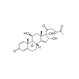 布地奈德杂质23,2-oxo-2-((8R,9S,10R,11S,13S,16R,17S)-11,16,17-trihydroxy-10,13-dimethyl-3-oxo-6,7,8,9,10,11,12,13,16,17-decahydro-3H-cyclopenta[a]phenanthren-17-yl)ethyl acetate