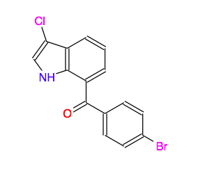3-氯-7-(4-溴代苯甲酰基)吲哚,7-(4-bromobenzoyl)-3-chloro-1H-indole