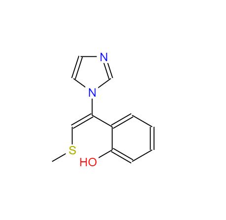 (E)-1-[2-甲巯基-1-[2-羟基苯基]乙烯基]-1H-咪唑,Phenol, 2-[1-(1H-imidazol-1-yl)-2-(methylthio)ethenyl]-