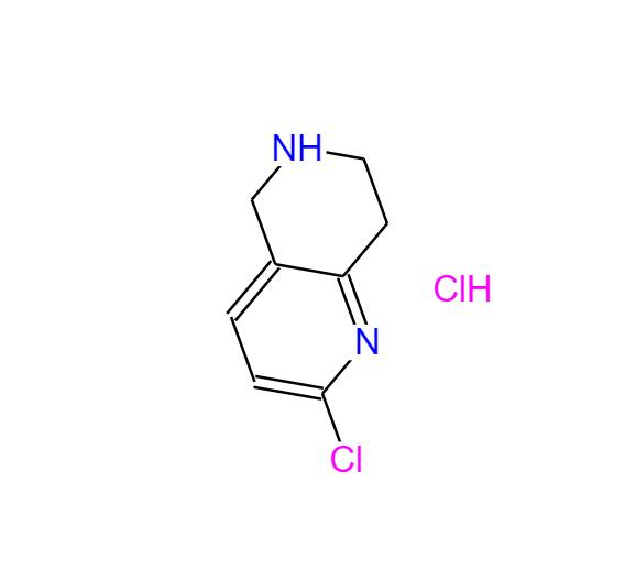 2-氯-5,6,7,8-四氫-1,6-萘啶鹽酸鹽,2-CHLORO-5,6,7,8-TETRAHYDRO-1,6-NAPHTHYRIDINE HYDROCHLORIDE